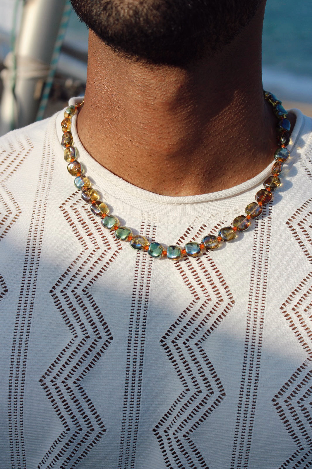 Collar gargantilla cristales Ariel unisex