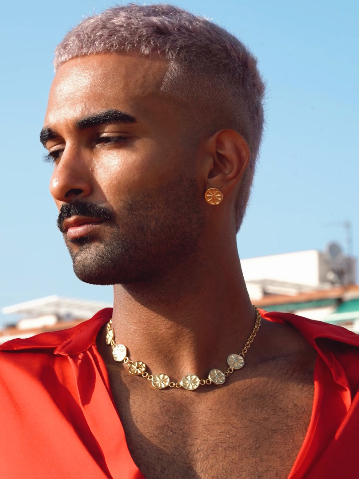 Pendientes de limon en hombre