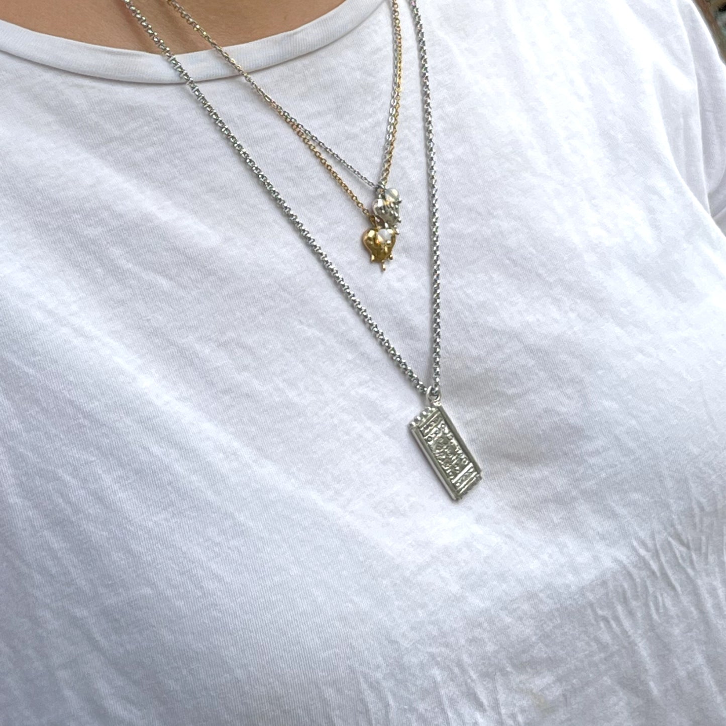 Life is beautiful silver necklace