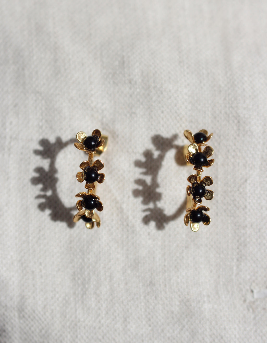 Aros Mini Florita Negro