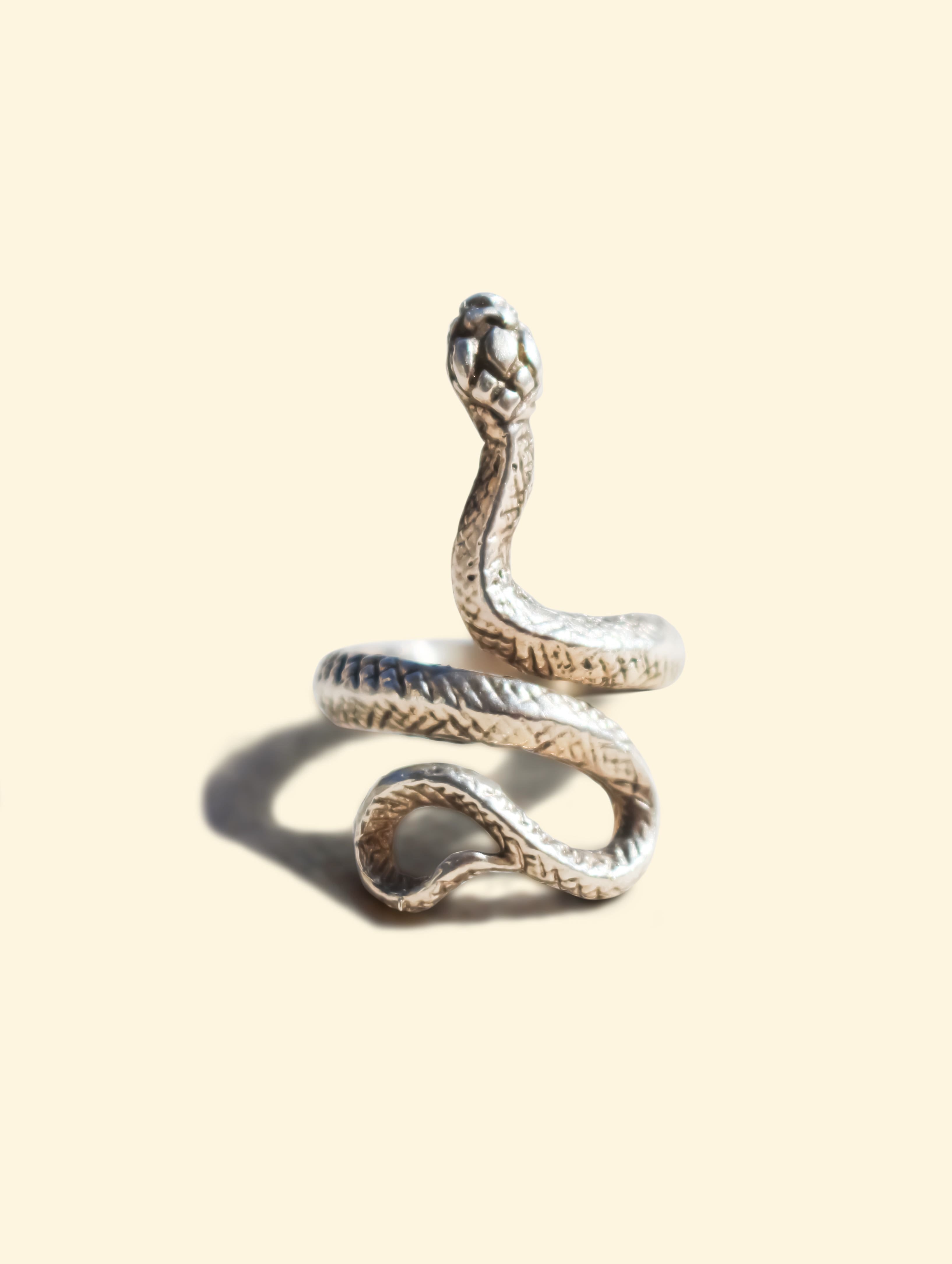 Anillo Snake Plata