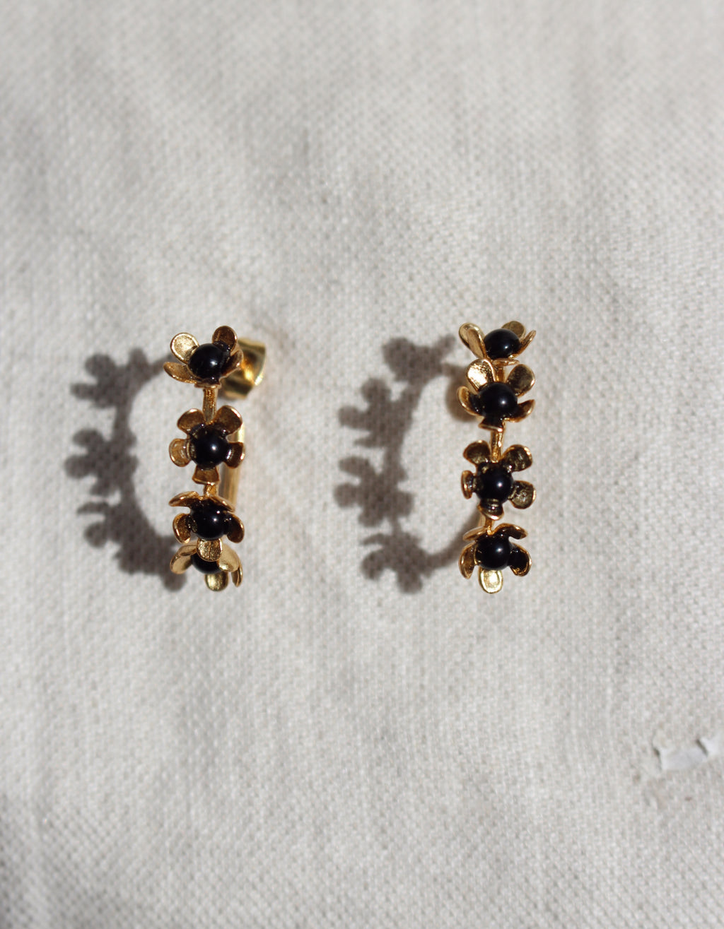 Aros Mini Florita Negro