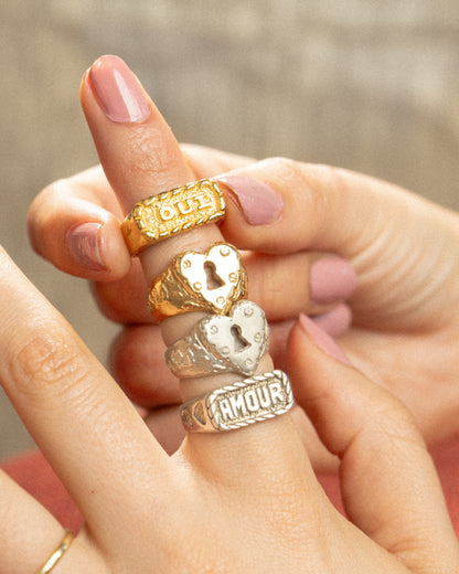 Anillo Heart Fermé Plata