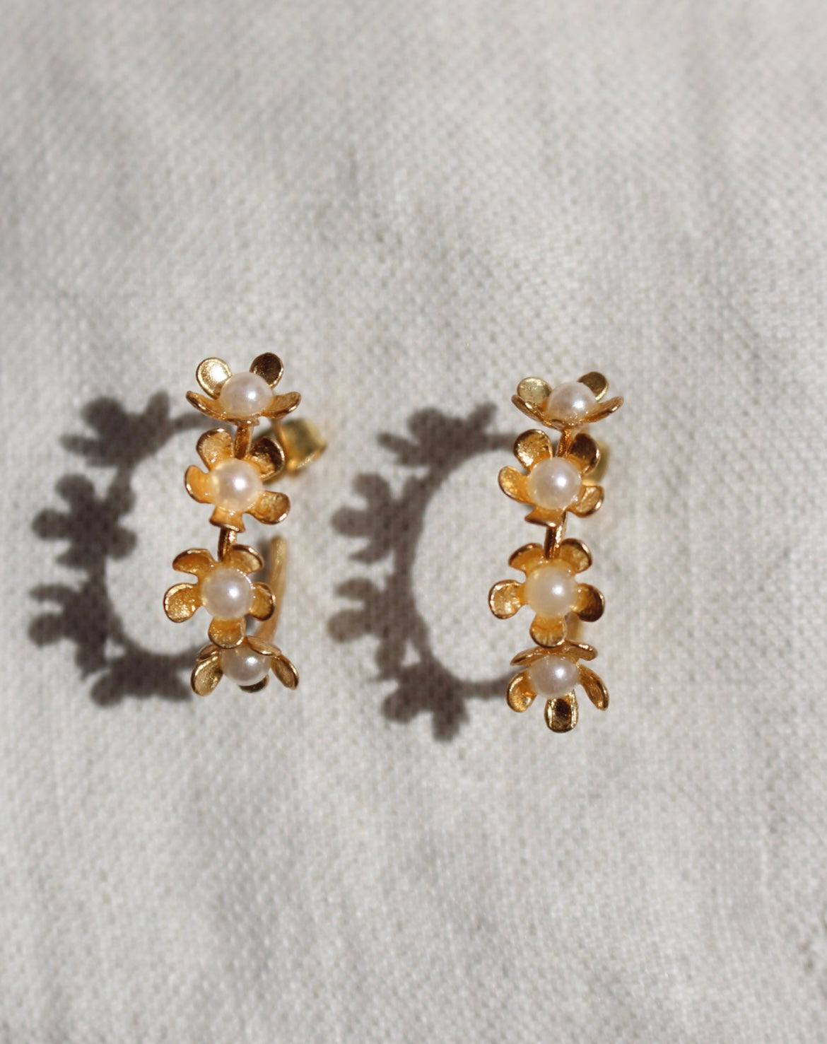 Aros Mini Florita Blanco