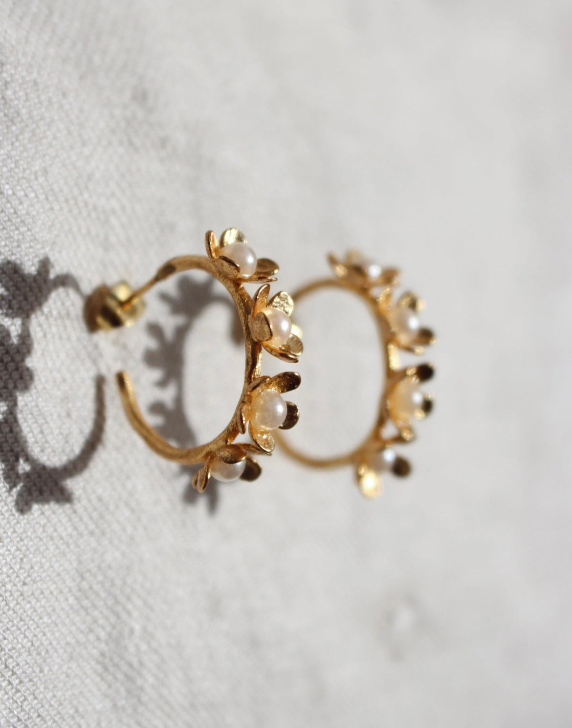 Aros Mini Florita Blanco