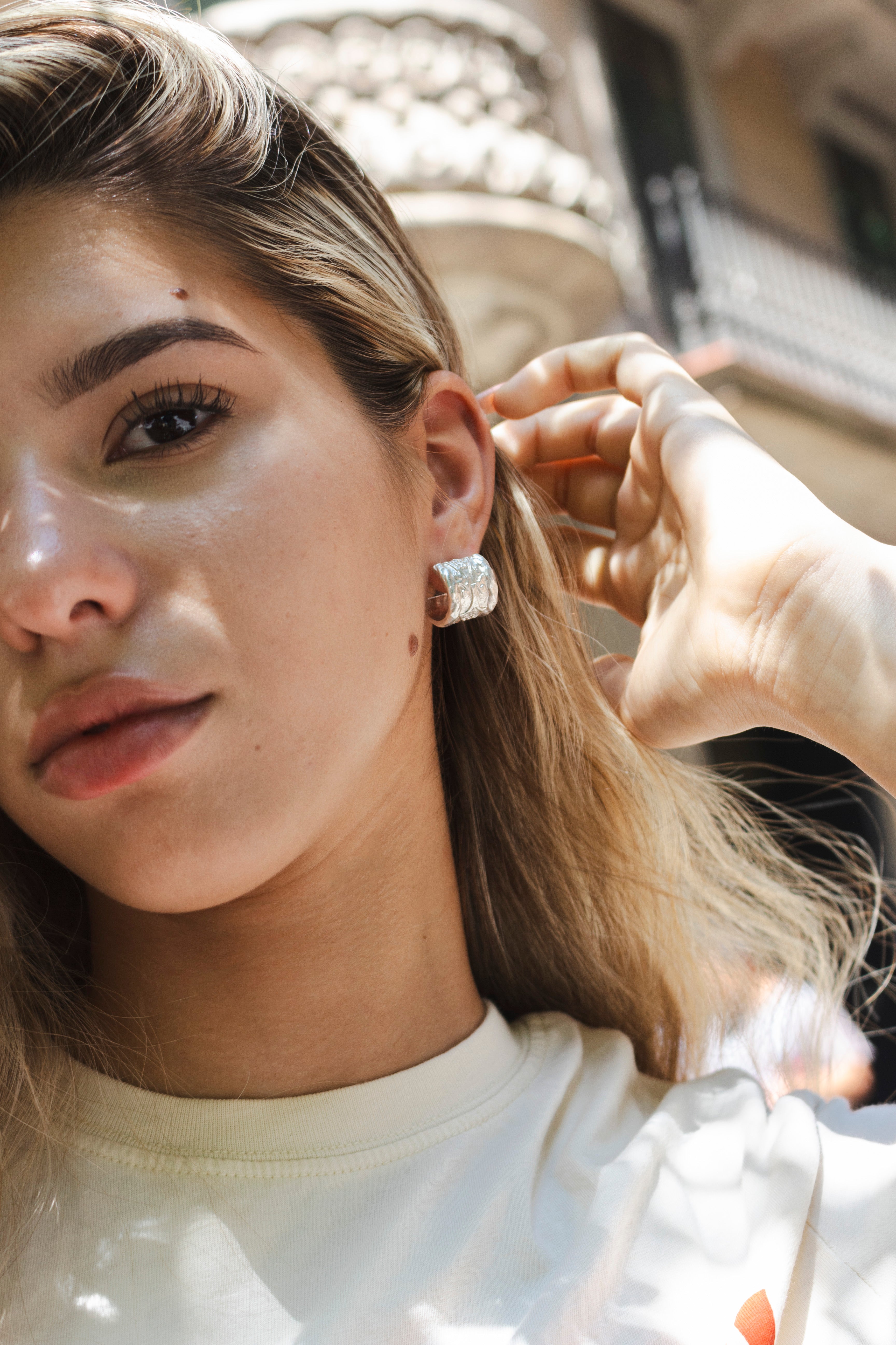 Pendientes Façana Plata