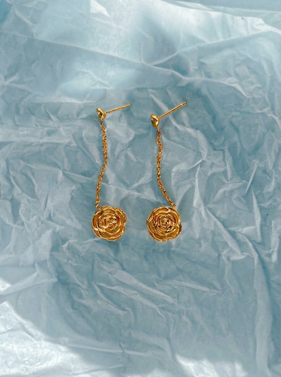 Pendientes largos Rosetta