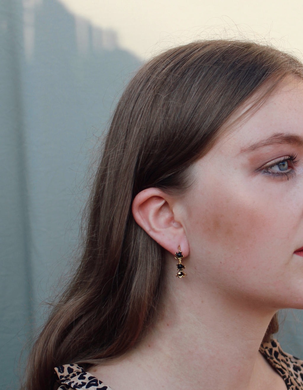 Aros Mini Florita Negro