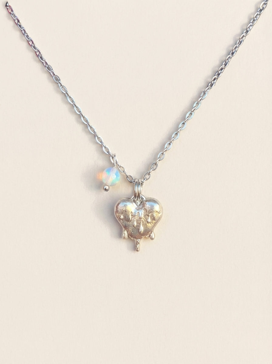 My Heart Silver Necklace