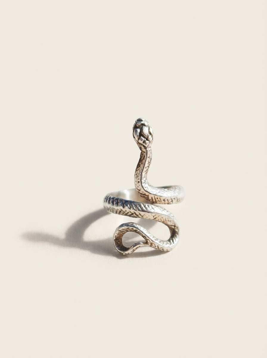 Anillo Snake Plata