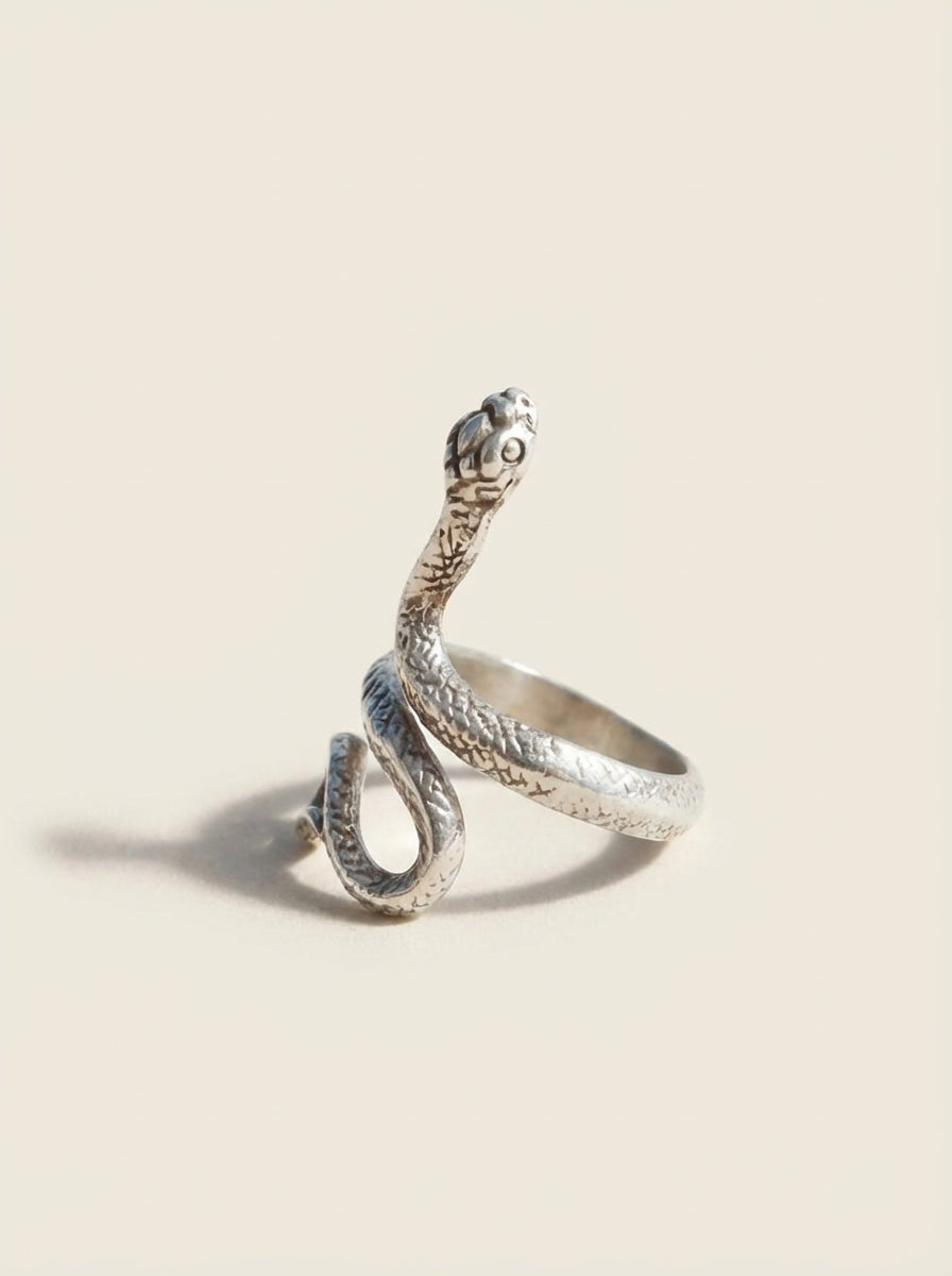 Anillo Snake Plata
